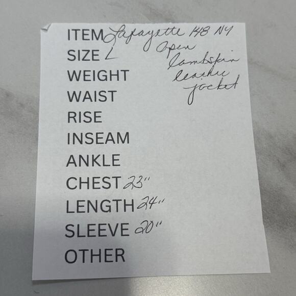 Lafayette 148 NY Soft Leather Open Front Jacket Size L Green Silk Blend Lining - Picture 10 of 10